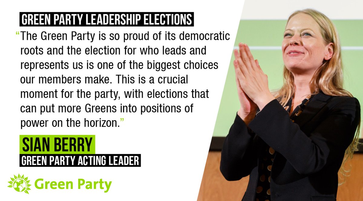 TheGreenParty's tweet photo. Our next generation of leaders will be our voice at a critical moment for the climate.

Be a part of it.

Join the Green Party by 27th August to vote in our leadership elections.

https://t.co/IcjrIRP5Po https://t.co/FHdm2LHL3J