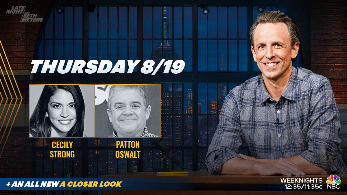 Late Night With Seth Meyers On Twitter Tonight Sethmeyers Welcomes Cecily Strong And Pattonoswalt Plus An All New Edition Of Acloserlook Https T Co Ccfxltlfuy Twitter Late Night With Seth Meyers On Twitter Tonight Sethmeyers Welcomes Cecily Strong And Pattonoswalt Plus An All New Edition Of Acloserlook Https T Co Ccfxltlfuy Twitter
