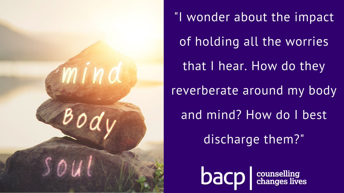 BACP's tweet photo. 'Have your #SelfCare routines changed at all over the course of the pandemic?' #MentalHealth 

Our member Nicola Strudley talks about self-care routines and how important they've become over the past few months💜 

🔗 https://t.co/5AZ9TKJNaS https://t.co/DSbRzJE1ij