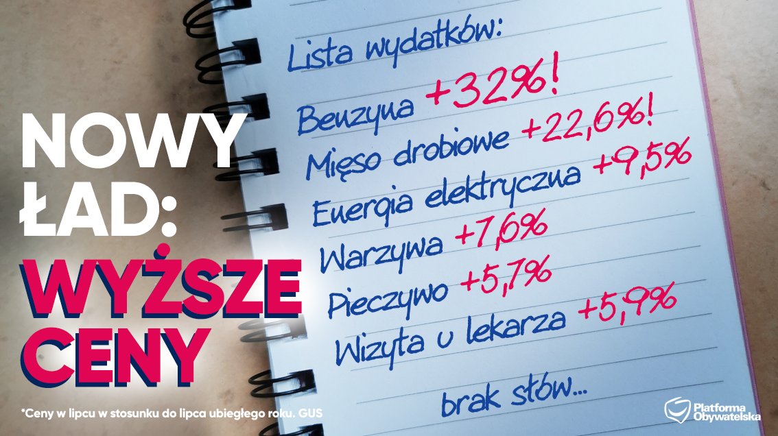 Platforma_org's tweet image. Dla rządzących - podwyżki pensji. Dla obywateli - podwyżki cen podstawowych produktów❗
👇ZOBACZ jak W ROK zmieniły się ceny👇
Masz tego dość? Podaj dalej🔁
