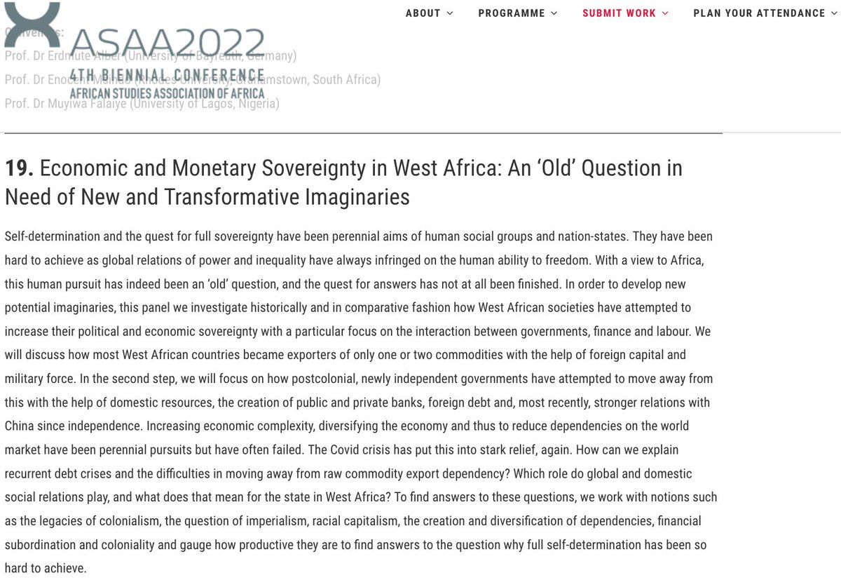 CoburgerCarla's tweet photo. call for panel contributitions 💥 on #criticalfinance #criticaldevelopment for the @ASAA_Africa 2022 in #CapeTown
https://t.co/40Jj3OE60N
Join us in challanging financial hierarchies & opening policy spaces
creative & innovative/interdisciplinary approaches welcome https://t.co/br3Q0uImvz