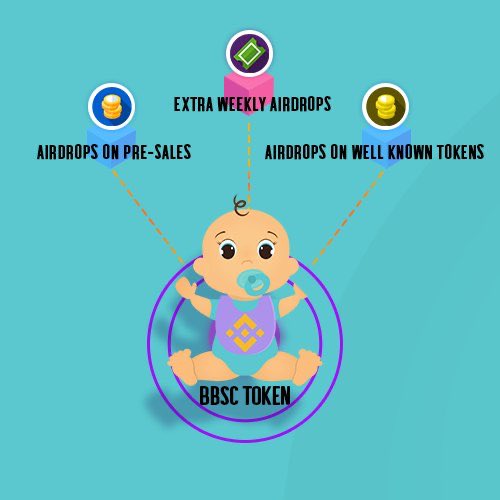 We have a unique, but simple process. HOLD $BBSC and receive Airdrops into promising projects with the potential for huge gains. 🪂👶