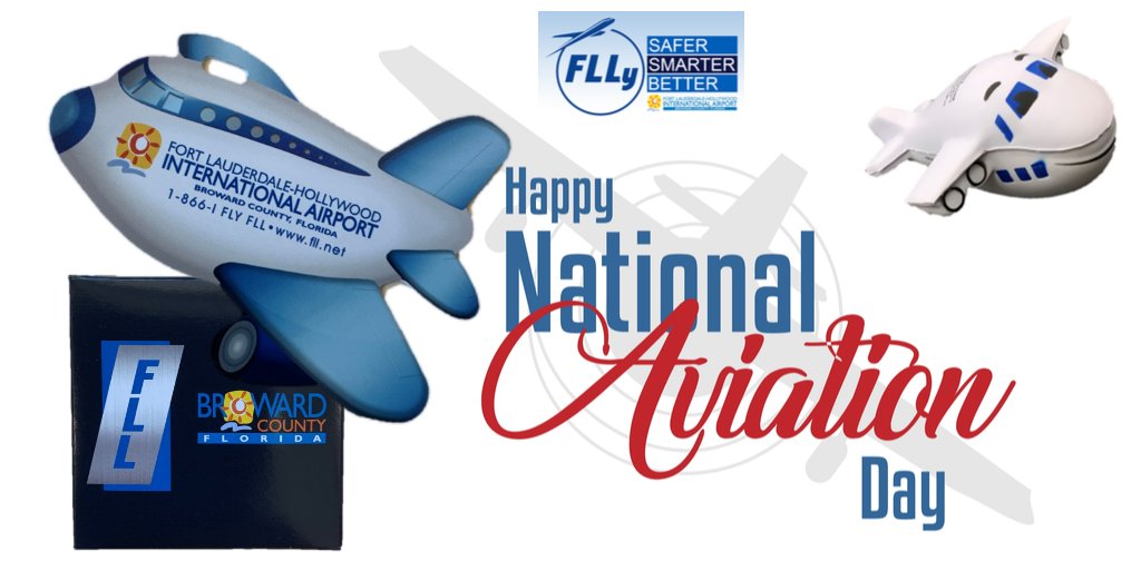 FLLFlyer's tweet photo. Without aviation, the world would be different today &amp; a lot less accessible. Celebrate #NationalAviationDay &amp; learn about aviation pioneers, the Wright brothers. If you're flying thru FLL today, we'll be roaming the terminals with plane-themed giveaways. https://t.co/HIPZ4330Iy https://t.co/JKXH0FJgcQ