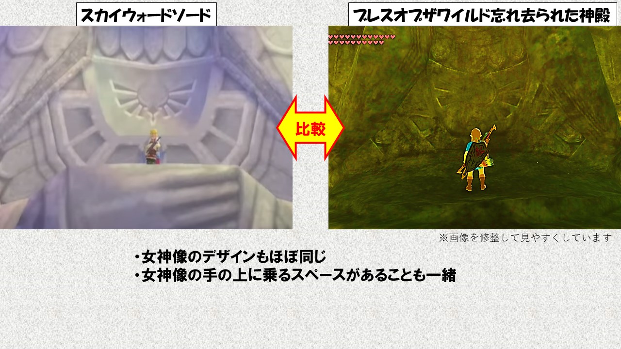 まさ Masa ゼルダ マリカー スプラ ゼルダの伝説スカイウォードソードhd 小ネタ ブレワイ スカウォ 神殿 そもそもブレワイの 忘れ去られた神殿 は スカウォの 封印の神殿 と似ている所があり 同一の建造物 ゼルダの伝説 スカイウォード