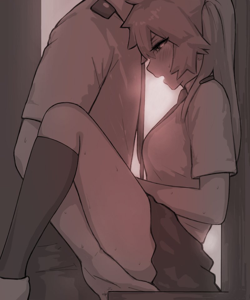 You're walking home from a really good day today, and decided to turn a corner. At that corner, in an alley, you see this. Kendo is rubbing someone as they are about to push it in her. She got excited thinking about people catching them, but didn't think about that in the moment.