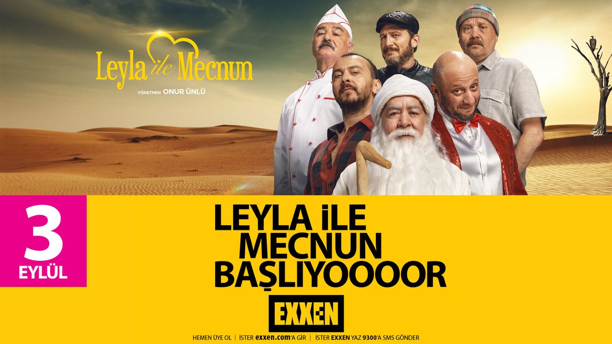 Efsane dizi Leyla ile Mecnun, tam kadro ve yepyeni bölümleriyle 3 Eylül’de Exxen’de başlıyor. Mecnun’un hırkasını, İsmail Abinin ceketini, Yavuz’un eldivenlerini, İskender’in beresini, Aksakallı Dede’nin asasını ve Erdal Bakkal’ın bıyıklarını özleyenler Exxen başına.