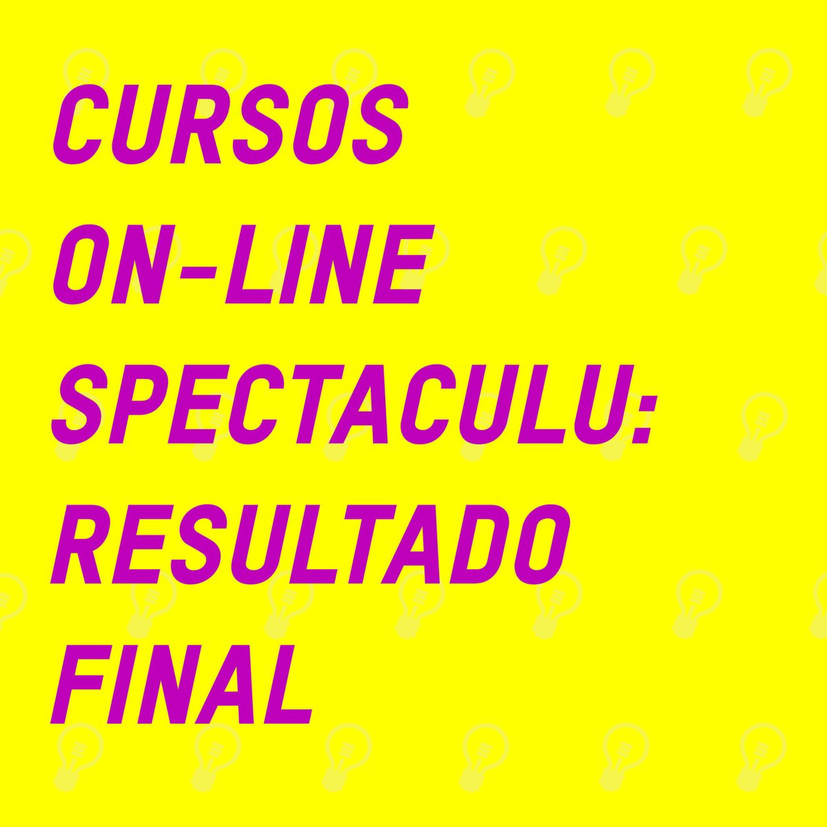 💥 Chegou a hora! Confira no nosso site a lista de jovens selecionados/as/es para os Cursos On-line Spectaculu 2021.2! Parabéns a todos/as/es!

Informações disponíveis em mla.bs/68f61e6f