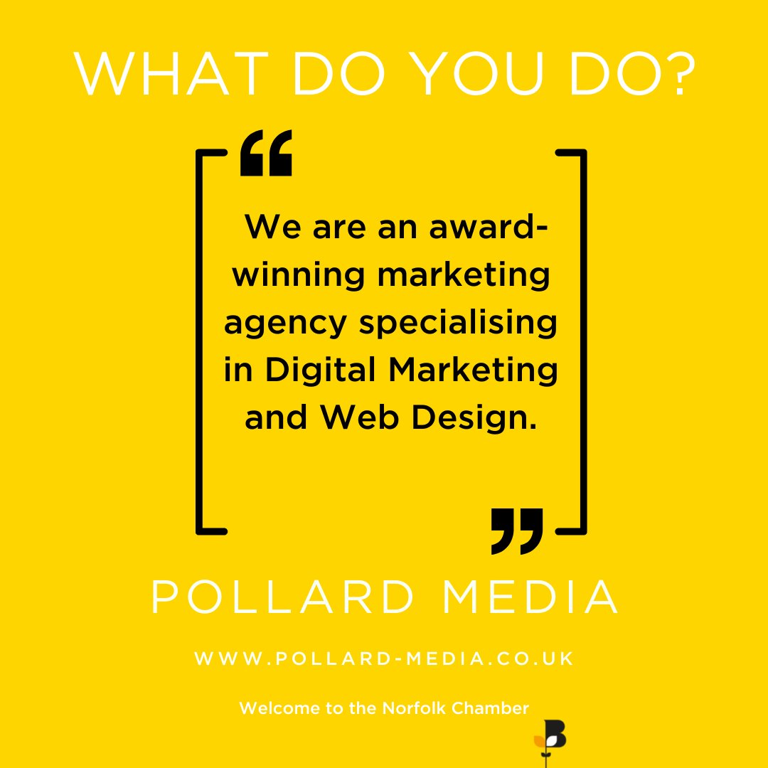 norfolkchamber's tweet image. Norfolk Chambers of Commerce are delighted to welcome a new member, Pollard Media who join us for networking. As well as for our Four Services advise helpline and business documents covering Tax, Legal, HR and Health &amp;amp; Safety 

#Quest #Fourservices #Newmember #Norfolkbusiness
