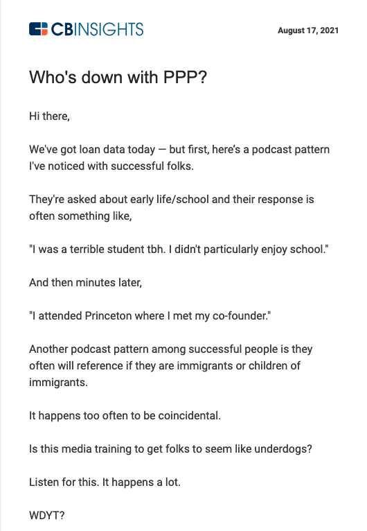 callmekolli's tweet photo. Lol! @asanwal speaking truths over here. At some point @acast will template this out to startup podcasts and call it a day. Maybe throw in ramen there as well. https://t.co/5Uf1zKGr6P