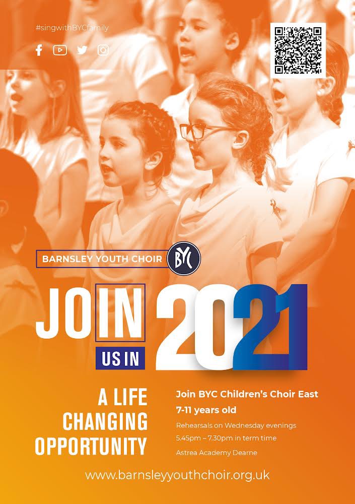 BYCChildrenEAST's tweet image. Join BYC Children’s Choir East (Dearne) 

An amazing opportunity for children aged 7-11 based in the East of Barnsley. We’d love to hear from you. More information here 👉 barnsleyyouthchoir.org.uk/join-the-choir

Pls RT and share with others.