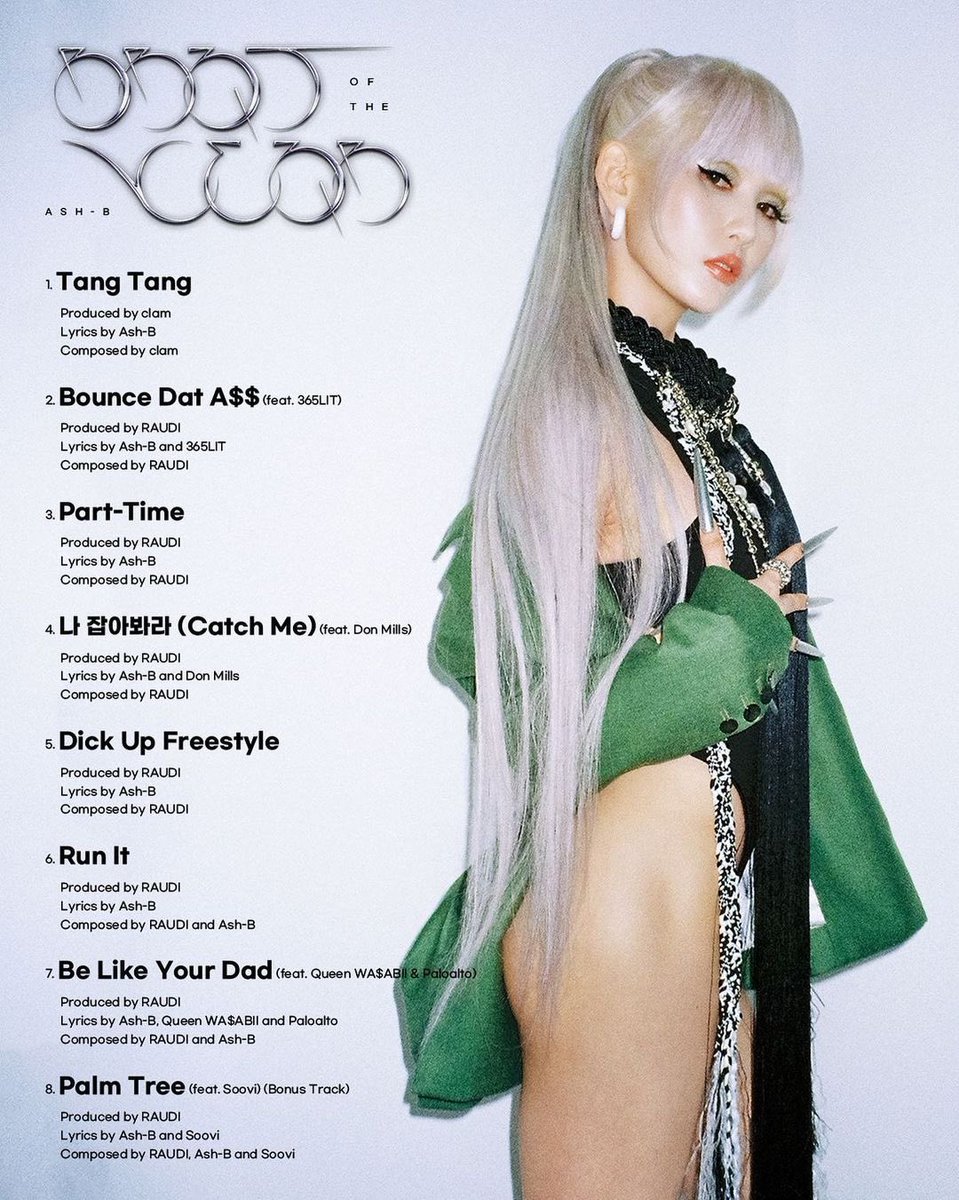 kpopWorldItaly1's tweet photo. Ash-B rilascerà l’album intitolato "Brat of the Year"

Troviamo le collab di: #365LIT, #DonMills, Queen WA$ABII &amp; #Paloalto, Soovi

Release  22 Agosto 

#Ash_B (#애쉬비) è una rapper che ha debuttato sotto la Stone Music Ent a settembre 2014.  Ora è un'artista indipendente https://t.co/HMwbaJ0ukj