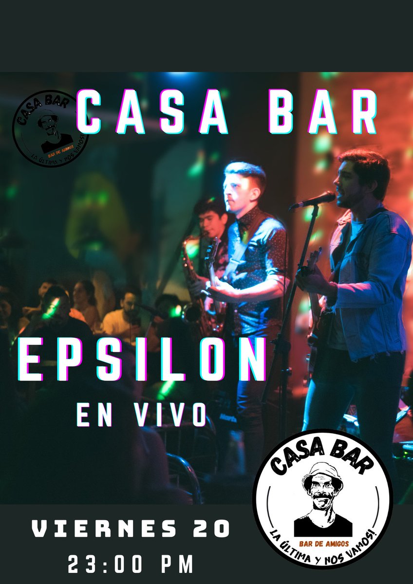 Epsilon_Mnes's tweet photo. Viernes 20 casa bar 🎸👏 https://t.co/TEauOsUlKp