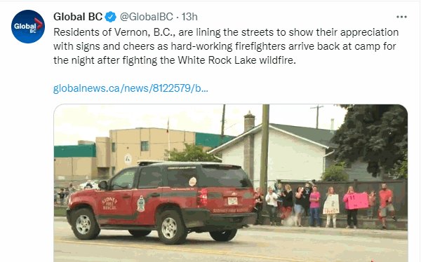 Sidney Fire Dept (@sidneyfiredept) on Twitter photo @SidneyVFire has sent up its fifth crew to the #BCWilfires to continue in the #StructureProtection efforts of the #WhiteRockLake fire along with a member of the <a href="/VRFD/">View Royal Fire Rescue</a>. We appreciate all the love and support❤️.
<a href="/townofsidneybc/">Town of Sidney</a> <a href="/BCGovFireInfo/">BC Wildfire Service</a> #InItTogether @SidneyVFire has sent up its fifth crew to the #BCWilfires to continue in the #StructureProtection efforts of the #WhiteRockLake fire along with a member of the <a href="/VRFD/">View Royal Fire Rescue</a>. We appreciate all the love and support❤️.
<a href="/townofsidneybc/">Town of Sidney</a> <a href="/BCGovFireInfo/">BC Wildfire Service</a> #InItTogether