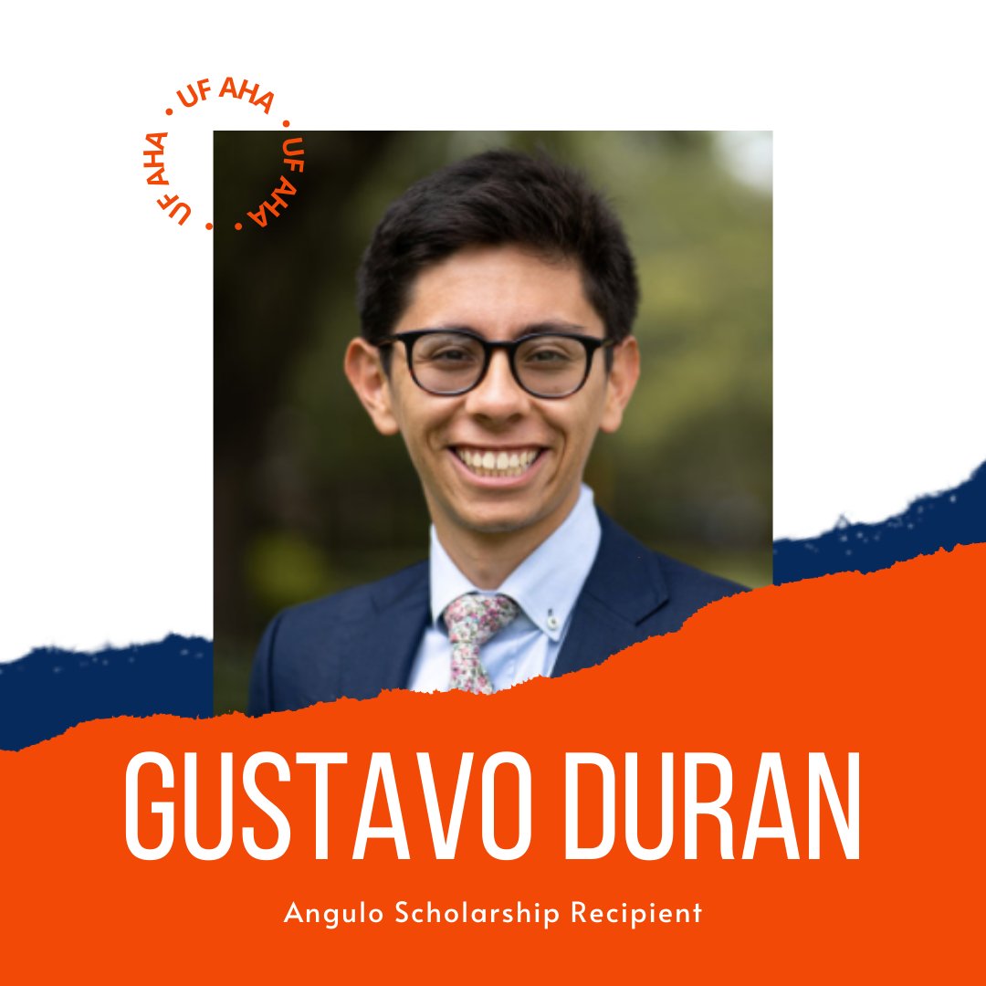 Felicidades to Gus, one of our Angulo scholarship recipients! Gus is a rising senior studying political science and history, with a minor in European Union studies. He writes for the Florida Political Review, is captain of a mock trial team, was awarded the CLAS Scholar grant! 👏