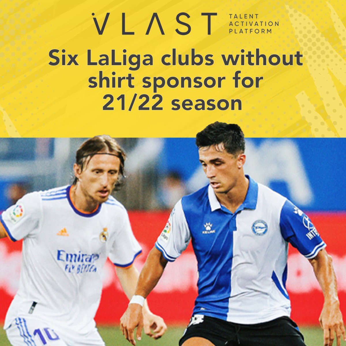 vlastbypickstar's tweet photo. With the #Spanish government announcing a ban on #gambling #sponsorships last October, there’s a unique opportunity for #brands to align some of the biggest #clubs in the country. 🇪🇸⚽️ #laliga via 👉 https://t.co/eBAWLtzcHy https://t.co/qdikpu60dx
