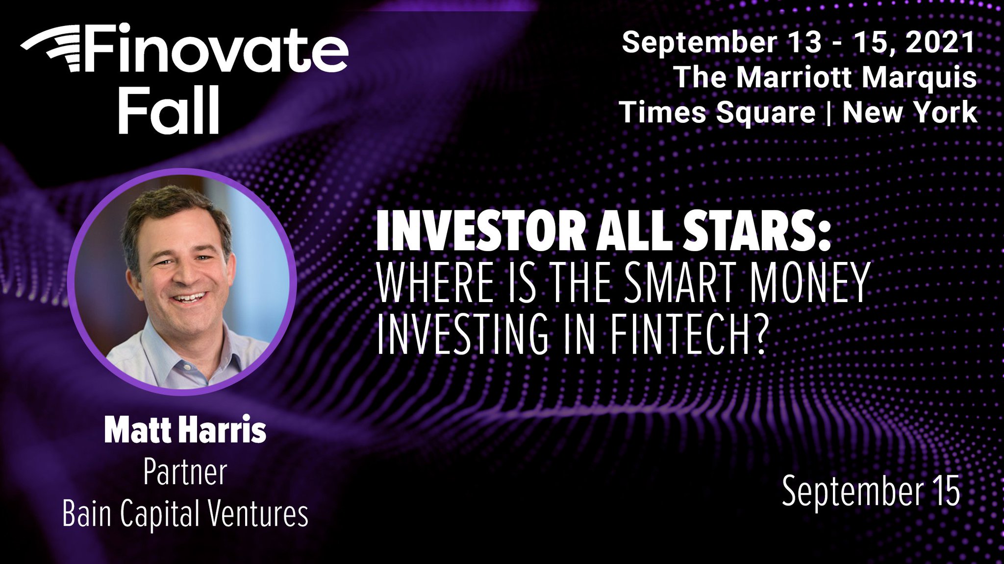 Bain Capital Ventures on Twitter "September's Finovate Fall event is