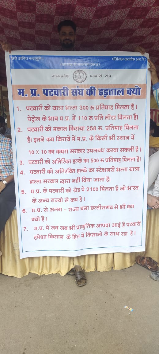 ये आंदोलन इसलिए है....
<a href="/OfficeofSSC/">Office of Shivraj</a>
<a href="/ChouhanShivraj/">Shivraj Singh Chouhan</a>
<a href="/GovindSingh_R/">-</a>
<a href="/aajtak/">AajTak</a>
<a href="/ABPNews/">ABP News</a>
<a href="/ndtvindia/">NDTV India</a>
<a href="/ZeeMPCG/">Zee MP-Chhattisgarh</a>
<a href="/News18MP/">News18 MadhyaPradesh</a>
<a href="/DainikBhaskar/">Dainik Bhaskar</a>
<a href="/patrika_mp/">Patrika Madhya Pradesh</a>
#mppatwari_strike