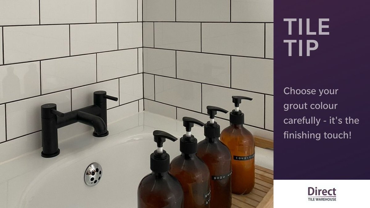 DirectTiles's tweet image. Don&apos;t forget to think about grout! 

▪️ Create a seamless look by matching your tile and grout colour

▪️ Try dark grout with light tiles or vice versa for an on trend, dramatic look

▪️ Pair coloured grout with similar coloured tiles for a co-ordinated design

#tiletip #grout