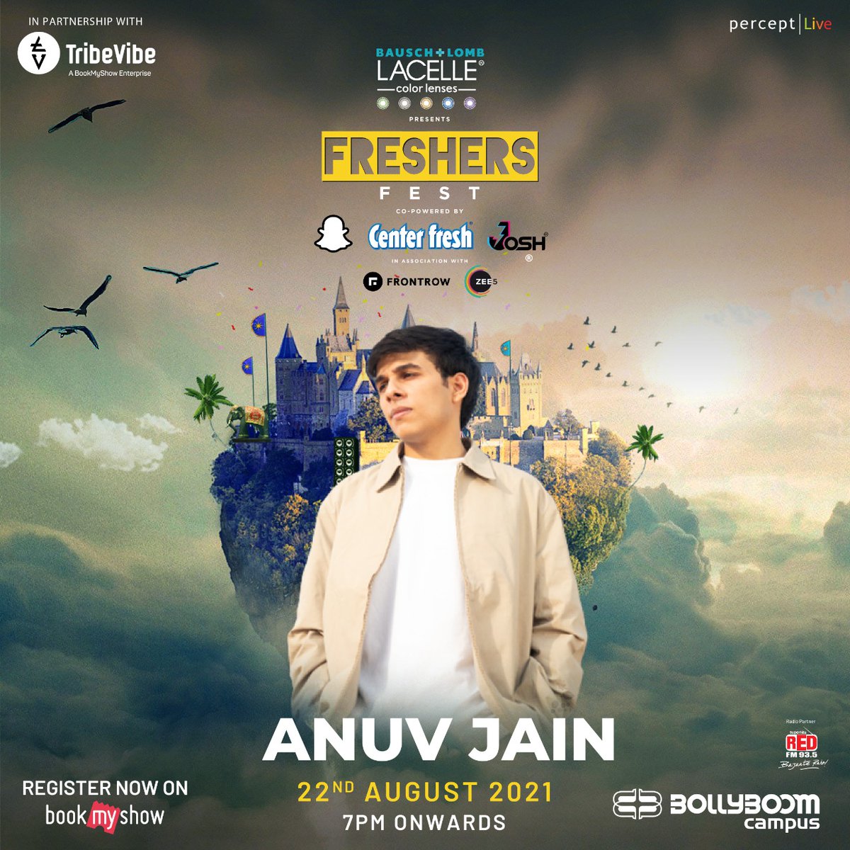 TribeVibeLive's tweet photo. π
Presented by @BauschLomb #Lacelle
Co powered by @Snapchat, @CenterfreshIn and @OfficialJoshApp
In association with @GetFrontRow and @ZEE5India
#TribeVibeEvents #TribeVibeEvent #TribeVibeLive #TribeVibe #FreshersFest #AnuvJain #Bollyboom #SunburnCampus #SunburnFestival https://t.co/1AMDULhbOu