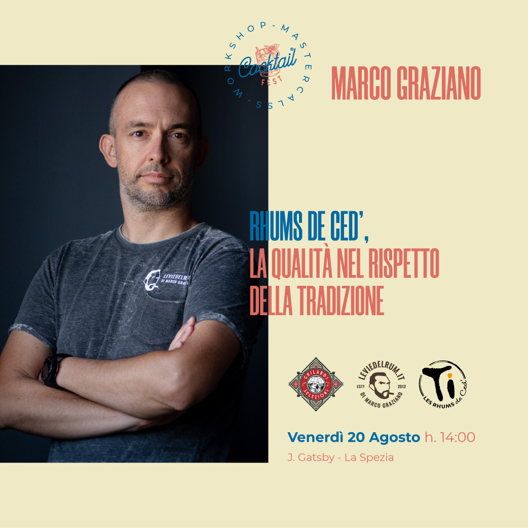 Venerdì 20 Agosto a La Spezia: Rhums De Ced' - la qualità nel rispetto della tradizione, serata degustazione in occasione della Cocktail Fest - mailchi.mp/ffe39772af34/l…