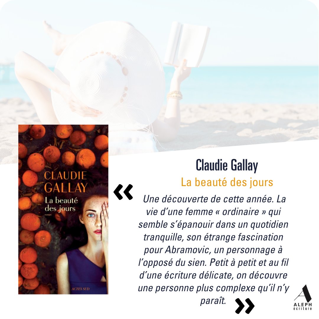 Cet été, les animateurs d'Aleph-Écriture ont décidé de vous partager leurs coups de cœur littéraires pour vous évader et vous aider à trouver l'inspiration pour vos prochains ateliers d'écriture !

Nous poursuivons avec les idées de Valérie Kittler