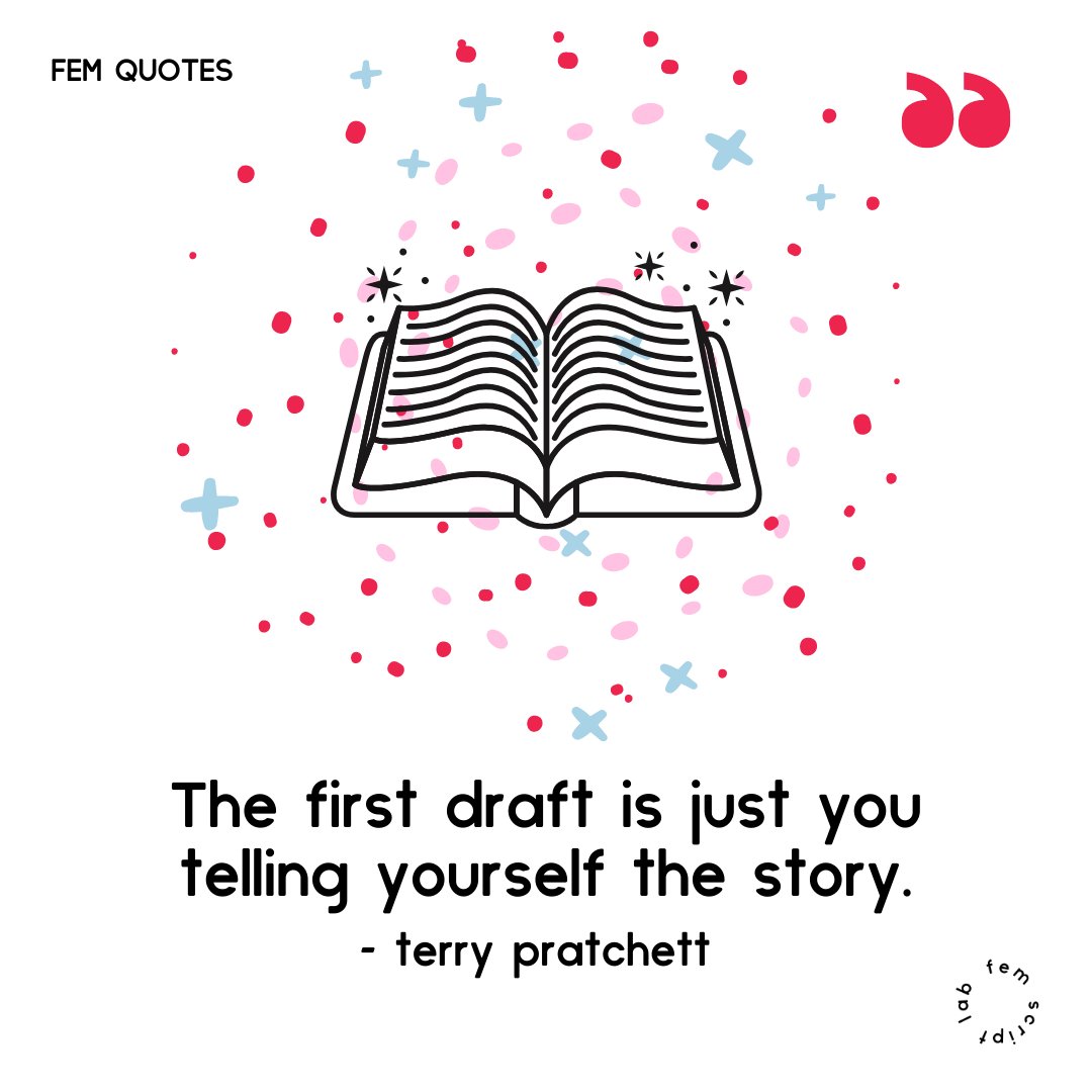 FEMScriptLab's tweet image. #FEMScriptLab #writing #iamwriting #terrypratchett