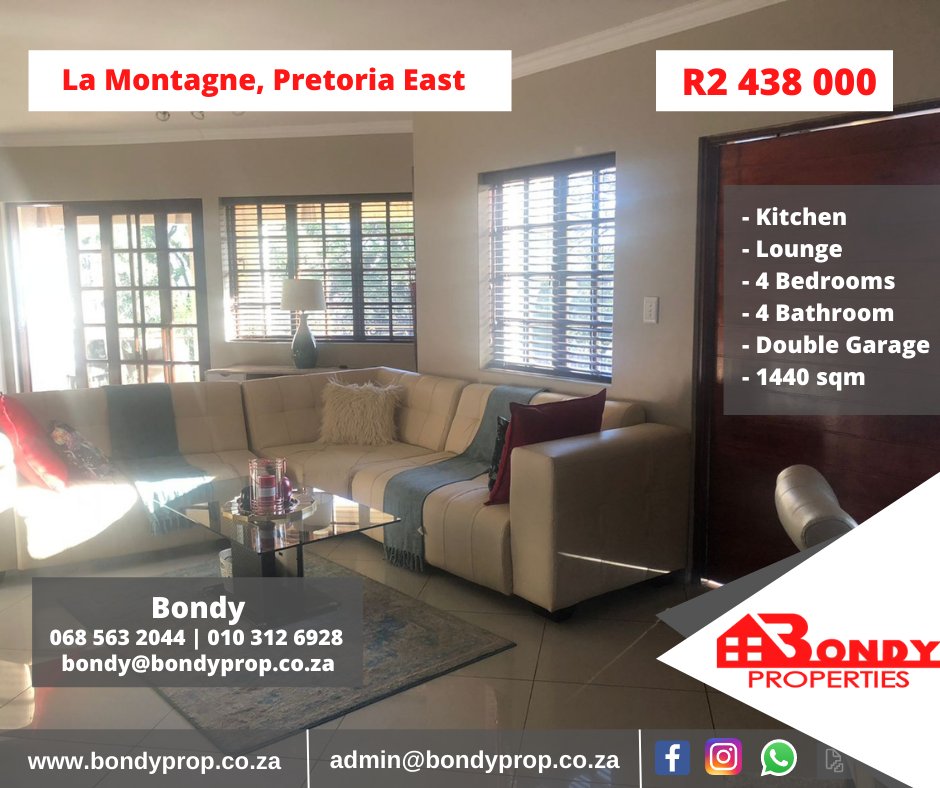 BondyProperties's tweet photo. 🚨NEW LISTING🚨

La Motagne, Pretoria East
R 2 438 000 https://t.co/ypiukiiX2i