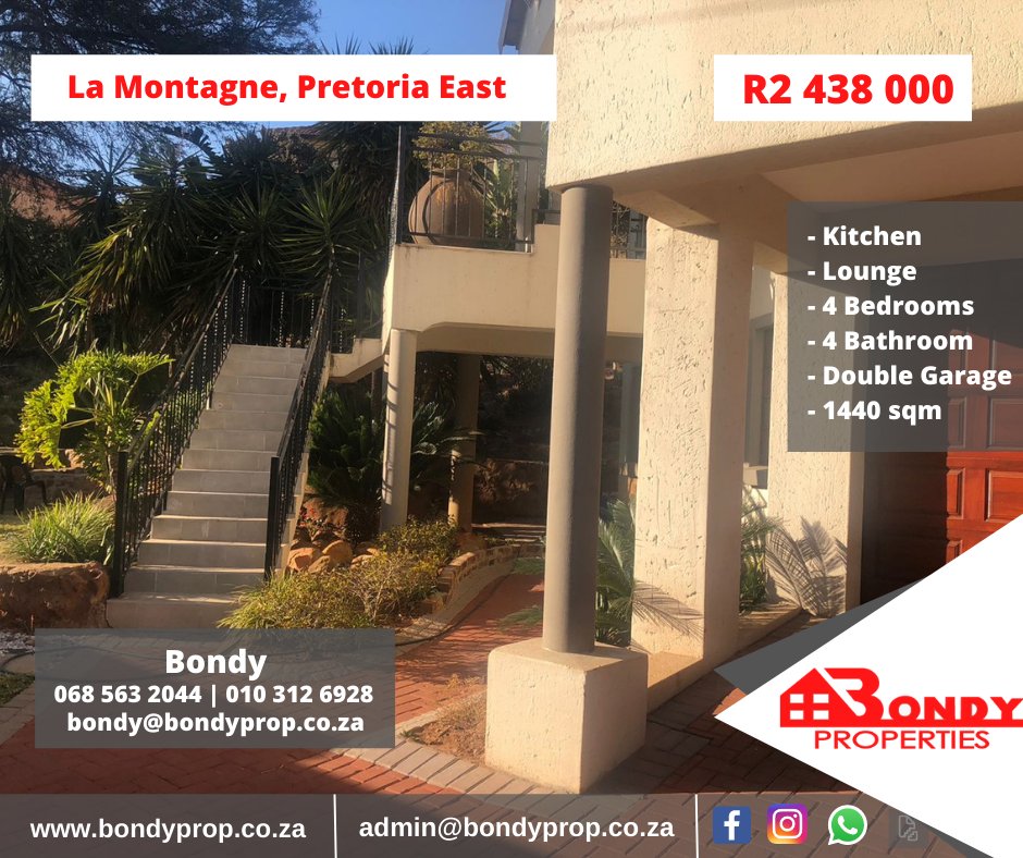 BondyProperties's tweet photo. 🚨NEW LISTING🚨

La Motagne, Pretoria East
R 2 438 000 https://t.co/ypiukiiX2i