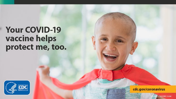 Getting vaccinated against #COVID19 is the best thing to do for everyone’s health. Your COVID-19 vaccine helps protect you, and it helps protect others like children too young to get vaccinated or those with weakened immune systems. 
 
Get your vaccine: vaccines.gov.