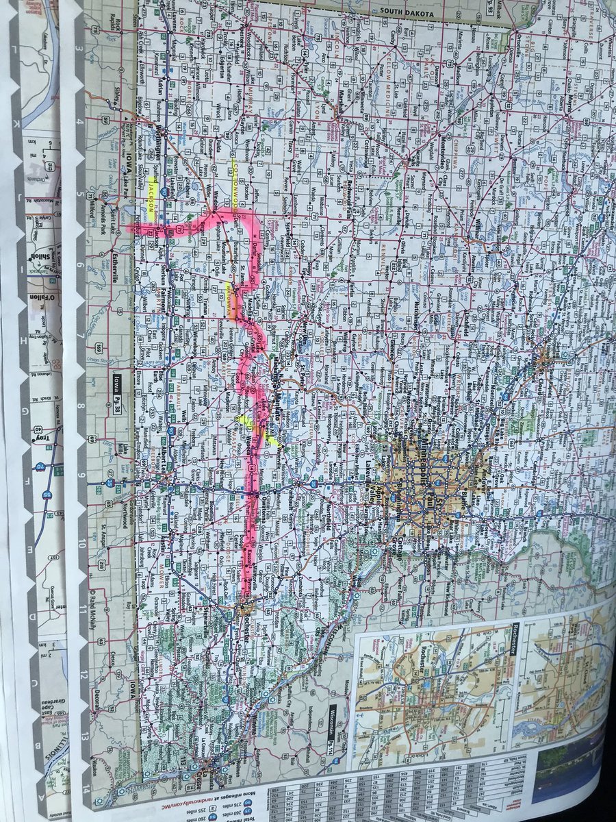 Our route today #Pfcroptour21   Seeing quite a bit of top down dieback from dry weather not disease in southern Minnesota https://t.co/kQVnKabUkK