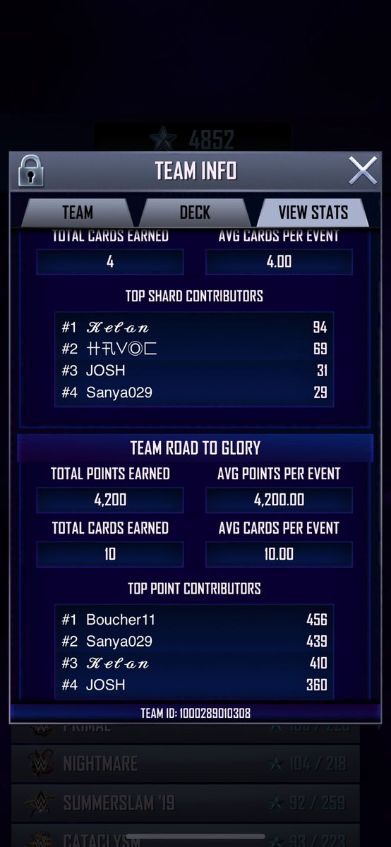 KelanSc's tweet photo. My team (Verge Mayhem) is looking for 1 grinder msg me in game or reply to this tweet if u are interested in my team. #WWESuperCard #WWE #SummerSlam https://t.co/hwieaEIpLB