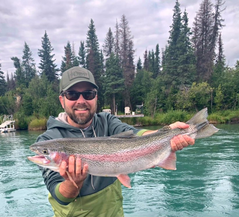 30” Rainbow on the Kenai River in Alaska.