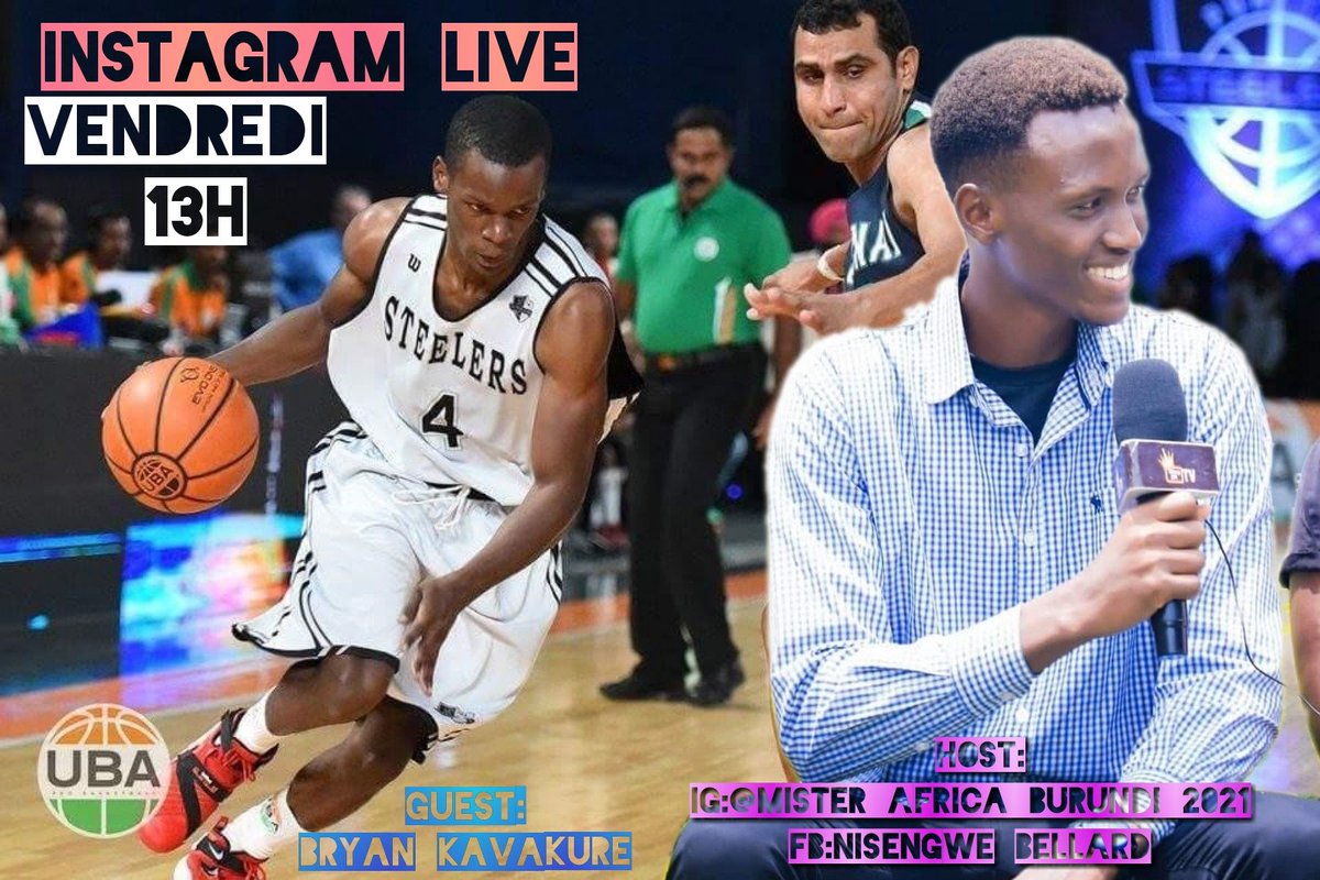 bellardn1's tweet photo. TOPIC :"Le basket🇧🇮&amp;opportunities " je serai Avec une légende du basket burundais qui a joué a l'étranger dans la première division de basket de l'Inde. Nous serons en direct sur mon compte Instagram👇  @mister_africa_burundi_2021
Demain vendredi à 13h.
 à ne pas manquer. https://t.co/ogdB8Jo8a4