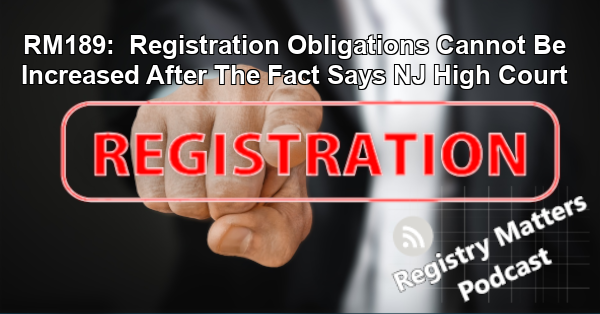 RegistryMatters's tweet photo. we have a case from the Supreme Court of New Jersey. This is may be great news for those individuals with long ago convictions. There may be relief coming for you. We also have some listener questions and comments. 
https://t.co/8a3AqSDEUw https://t.co/weHtqtpOJQ