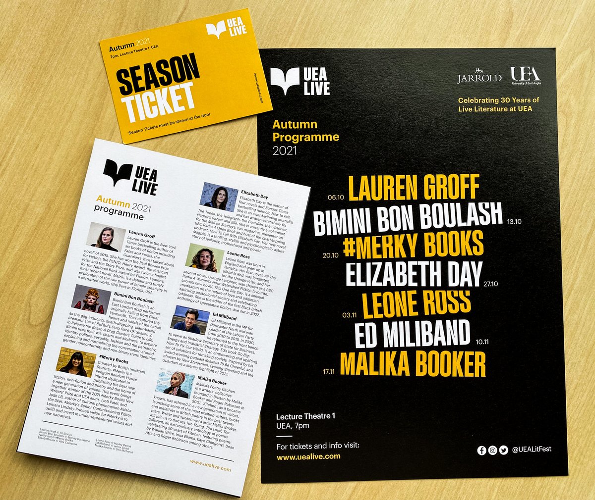 UEALitFest's tweet photo. The #UEALive team had a wonderful day on campus @uniofeastanglia yesterday and look what arrived! 🤗 Look out for flyers and posters near you soon! Big thanks to the ever brilliant @DesignByArk for their top design! #cityofstories https://t.co/cSSDBW9LS0