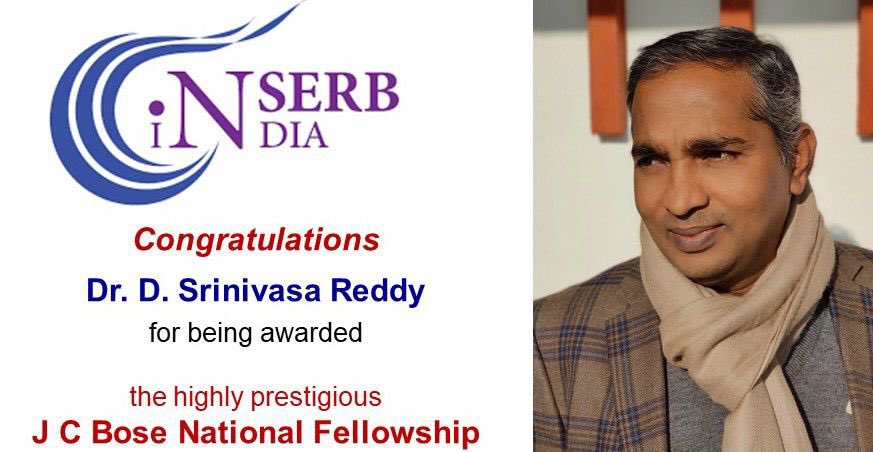 Congratulations <a href="/DSReddy_IIIM/">DSReddy</a> Director <a href="/csiriiim/">CSIR-IIIM</a> <a href="/CSIR_IND/">CSIR, India</a> for being awarded the highly prestigious JC Bose National Fellowship 
<a href="/dgcsirIndia/">DG, CSIR</a> <a href="/IndiaDST/">DSTIndia</a> <a href="/csir_ncl/">CSIR-National Chemical Laboratory</a>