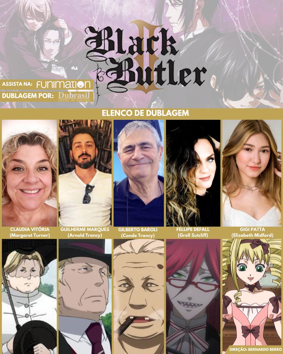 Black Butler' entra dublado completo na Funimation