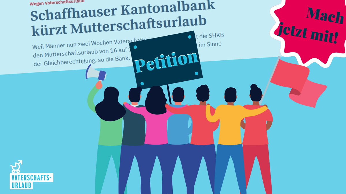 Recht so! Wir wehren uns gegen den Entscheid der #schaffhauserkantonalbank. Setze ein Zeichen und unterschreibe auch du die Petition 💪! Weil echte #Gleichstellung Fortschritt, nicht Rückschritt, bedeutet! #shameonyouSHKB