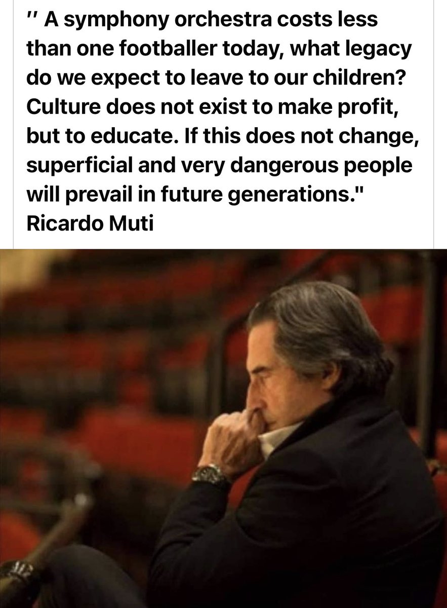 playinglesshurt's tweet photo. #quoteoftheday #maestro Ricardo Muti #music #supportmusiced #art #culture https://t.co/xmv4AtzoHX