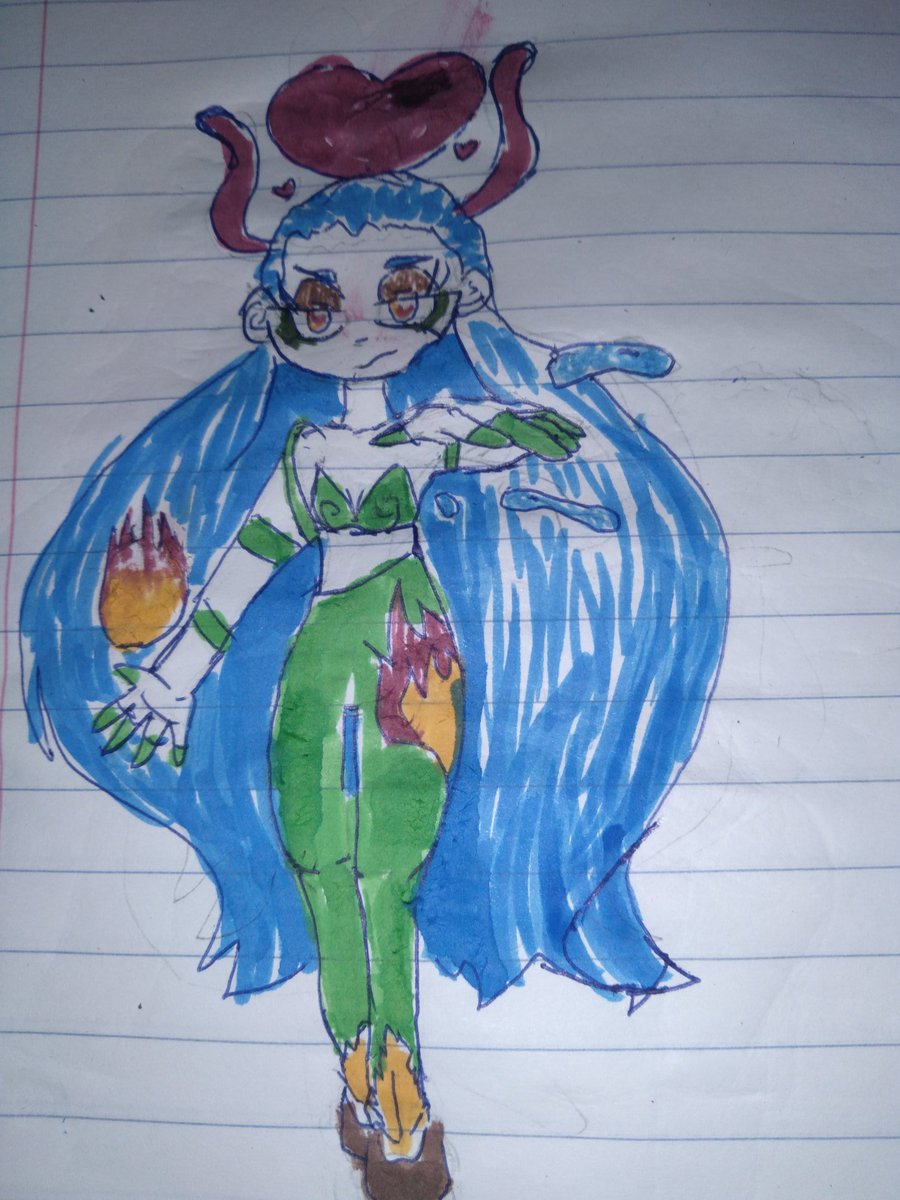 swirlpuddingmix's tweet photo. A little alternate Centrion. The ink ran through the paper a bit on the heart so it does look weird. 
#drawing #doodle #fanart #centrion #mortalkombat #au #alternateuniverse https://t.co/xnOvJ6Jrn1