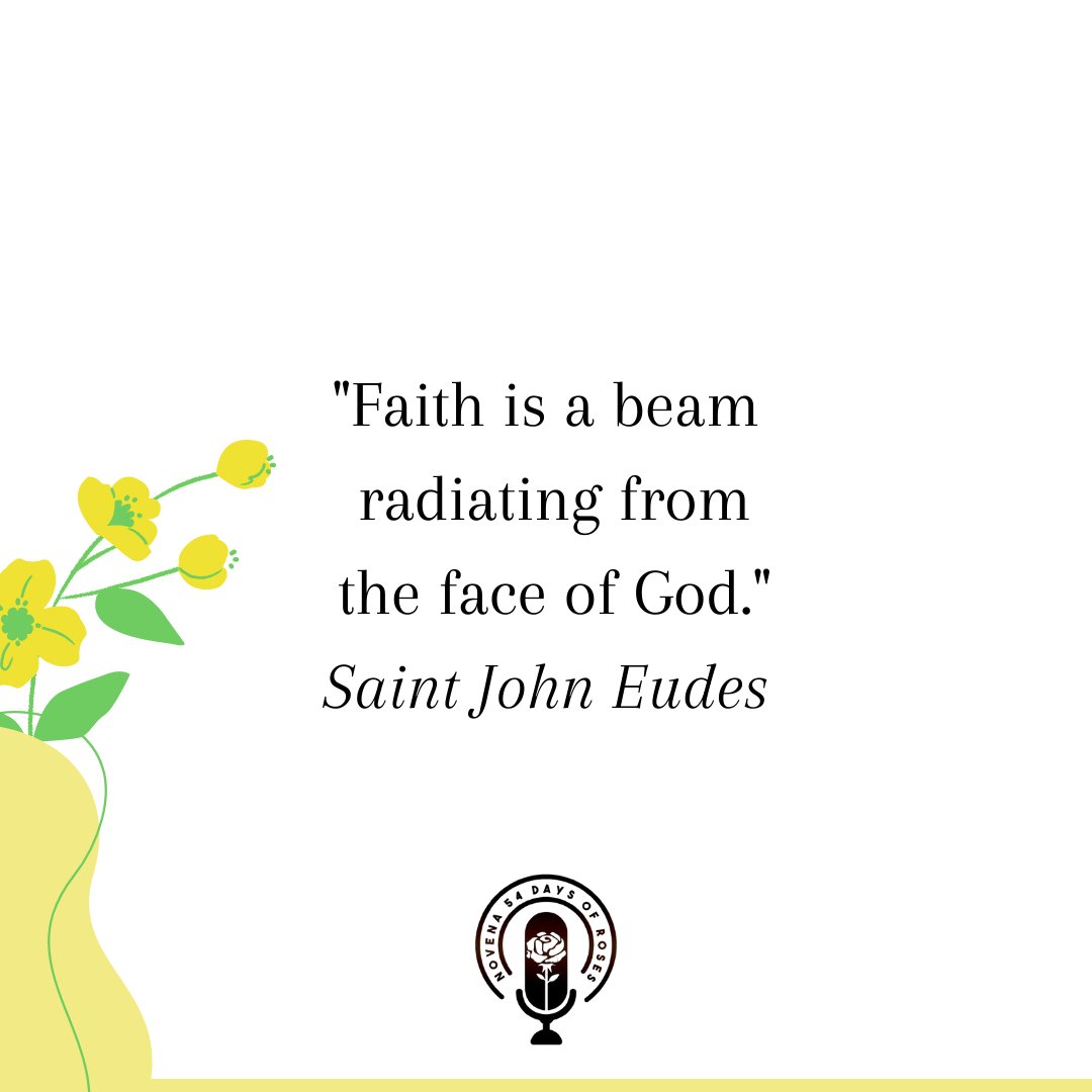 'Faith is a beam radiating from the face of God.' -Saint John Eudes 💐 #saintjohneudes