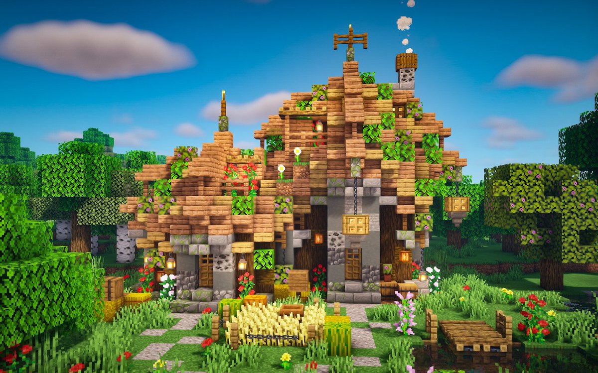 そろんごクラフト 建築講座用に再作 W ﾉ 分かりやすいよう屋根のブロック配置をパターン化しました こちらの動画は 建築特化のサブチャンネルにup予定で編集中 W و و 今月中に出来るかな W マインクラフト Minecraft