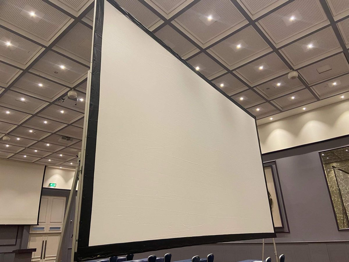 soundtolightgal's tweet image. We have just added more items to our hire stock including two impressive 16 Foot AV Stumpfl Projector Screens.
#SoundToLight #Projector #ProjectScreen #ProjectorRental