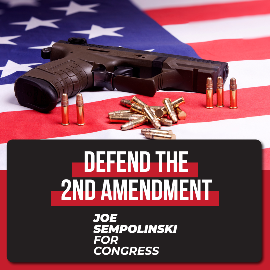 JoeSempo's tweet photo. The right to keep and bear arms is a right guaranteed by our Constitution. Our 2nd Amendment is fundamental to America, and I will always defend it. https://t.co/vDRQVYGINu