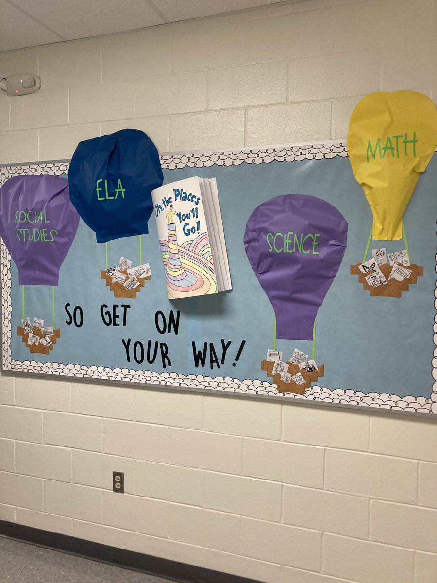 ⁦<a href="/WendellMiddle/">Wendell Magnet Middle</a>⁩ this morning admiring the welcoming messages created by staff as they build “the most magnificent place”