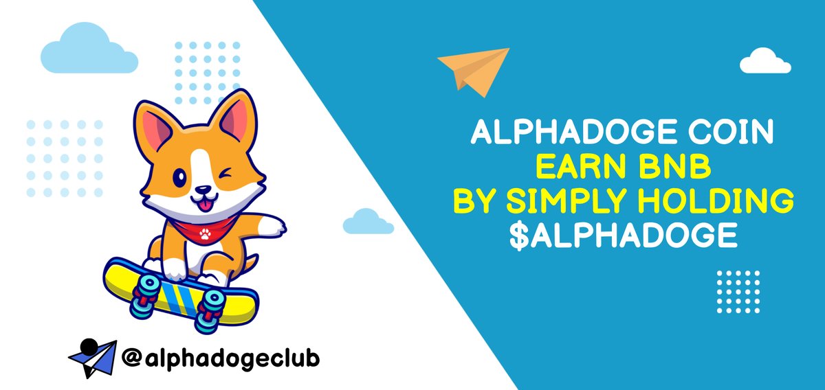 ALPHADOGE PRESALE ALREADY STARTED 🥳

Passive Income In BNB 🤑
Charity Donations ✨
Community Oriented 👍
Super Cute 🐕

😇 - JOIN US ON TELEGRAM - t.me/alphadogeclub

🌐 - WEBSITE - alphadoge.club

🤑 PRESALE LINK - dxsale.app/app/v2_9/defip…