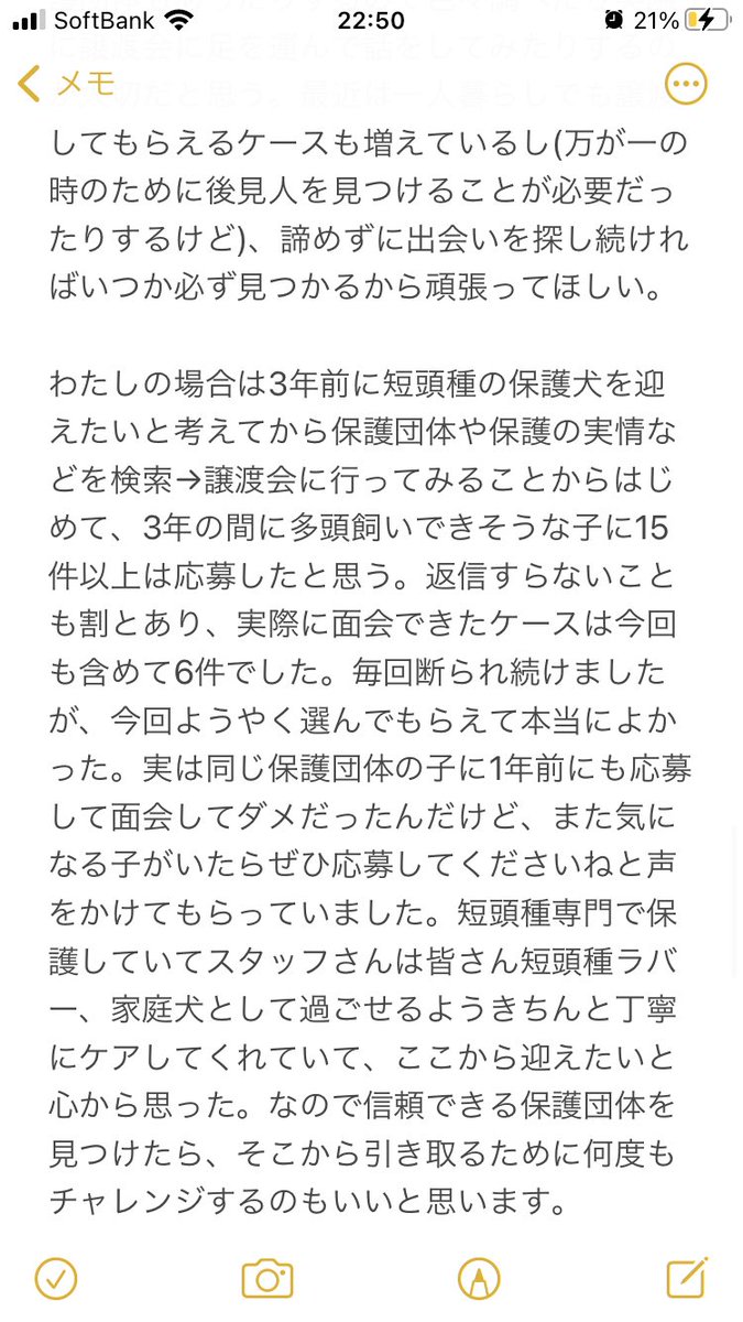 Kechiburi0307's tweet image. どこで迎えても命の大切さは全く変わらないし生涯その子を大切に育てることの方がよっぽど大事だし、保護犬を迎えたいけどなかなか出会いがなく諦めてペットショップで迎えるという話もよく聞くけど、これ以上ひどい繁殖が行われないよう保護犬を迎える選択をできるだけとってほしいとわたしは思う。