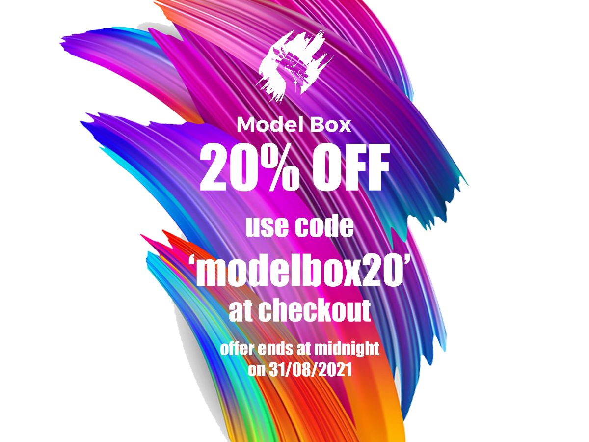 _ModelBox_'s tweet photo. Have a discount code on us 😊 - https://t.co/Jz73KqAwRv
Get 20% off Model Box until 31st August at midnight
one time code, one per customer
#yourmodelbox #wargaming #wargamers #paintingwarhammer #paintingminiatures https://t.co/rVQ6bQmPBo