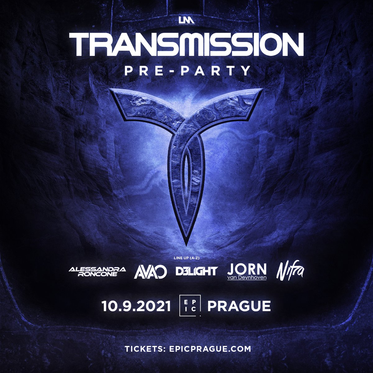Official 𝐓𝐑𝐀𝐍𝐒𝐌𝐈𝐒𝐒𝐈𝐎𝐍 pre-party at #EPIC club in #Prague on 10th SEP. The best way to start your weekend! ⭐ LINE UP (A-Z): Alessandra @RonconeOfficial, @AvaoMusic, D3light, Jorn @vandeynhoven, @Nifra ⭐ TICKETS on sale now ➡️ tickets.epicprague.com