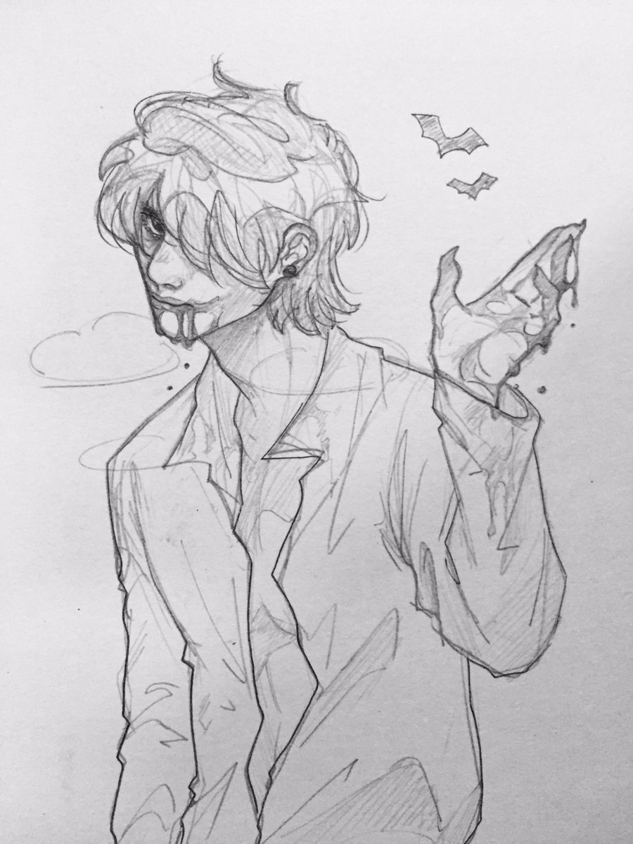 I found some old doodles of taegyu and vampire taehyung that I still like LMAO